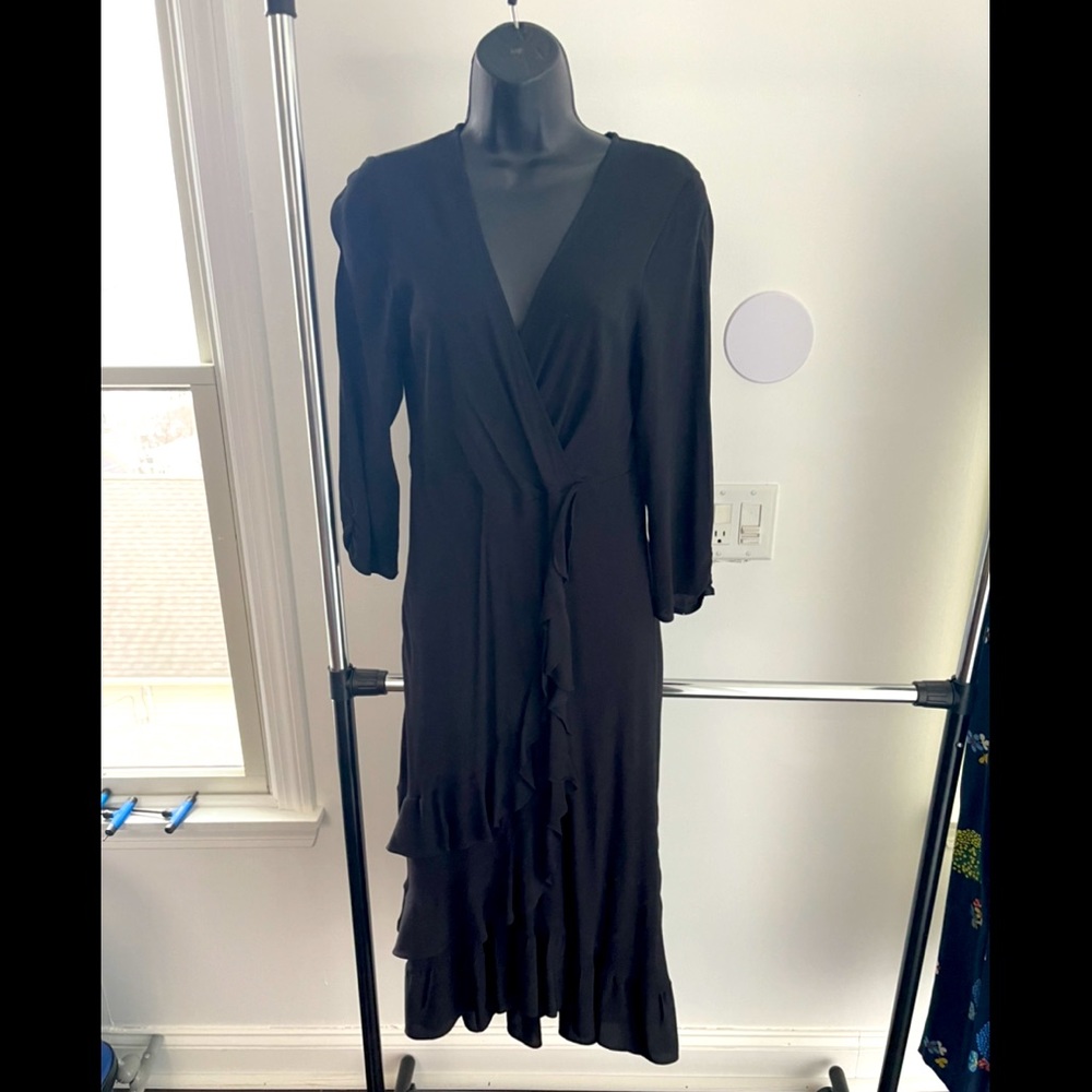 Anthropologie black cocktail dress